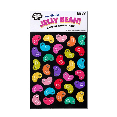 Rainbow Jelly bean 리무버블 스티커