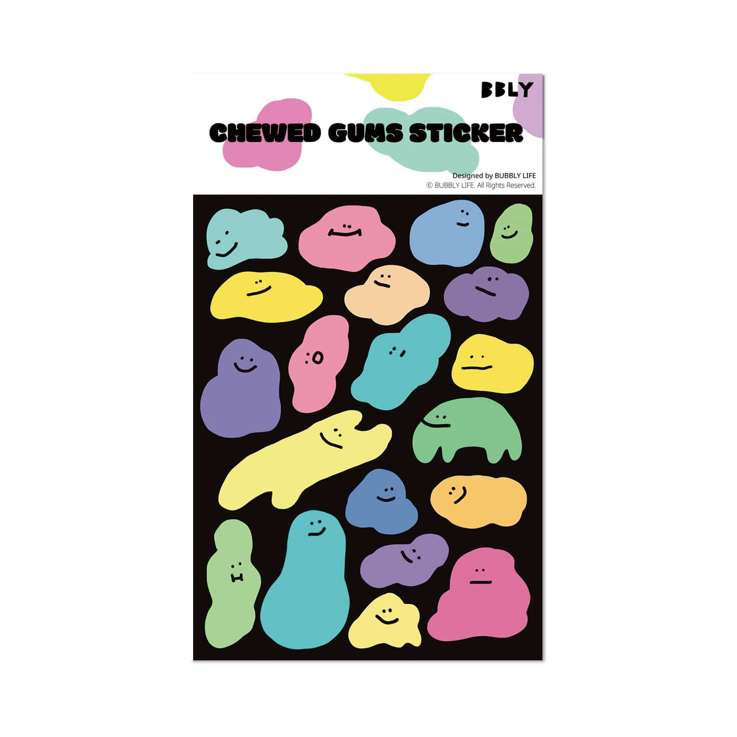 Chewed gums 리무버블 스티커